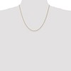 Black Bow Jewelry 1mm, 10k Yellow Gold, Solid Spiga Chain Necklace - 2 of 4