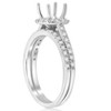 Pompeii3 5/8ct Halo Engagement Mount Set 14K White Gold - 3 of 4