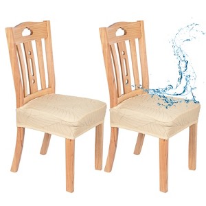 Unique Bargains Polyester Spandex Waterproof Durable Dining Chair Slipcovers - 1 of 4