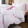 Bow Tie Duvet Cover Set – Romantic French Country Bedding with Butterfly Tie Pillowcases, Soft Breathable Microfiber - 3 of 4