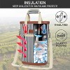OPUX Two Bottle Wine Bag Carrier Tote, Insulated Leakproof Cooler Travel BYOB Picnic, Gift Men Women Birthday Christmas - 3 of 4