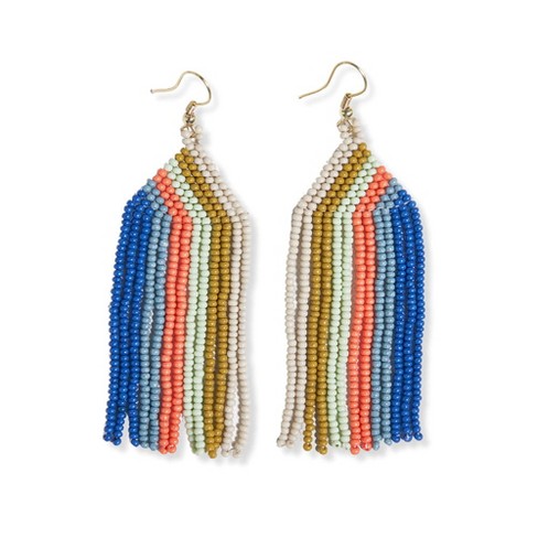 Beaded Fringe Earrings