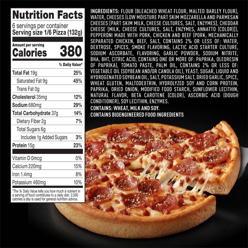 Red Baron Fully Loaded Pepperoni Frozen Pizza - 27.85oz, 6 of 10