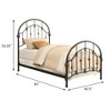 Twin Size Metal Platform Bed with Headboard for Bedroom - 4 of 4