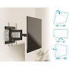Monoprice Full-Motion Articulating TV Wall Mount Bracket for TVs 37in to 80in, Max Weight 99 lbs, Ext. from 1.6in to 18.7in, VESA Patterns 600X400 - 2 of 4