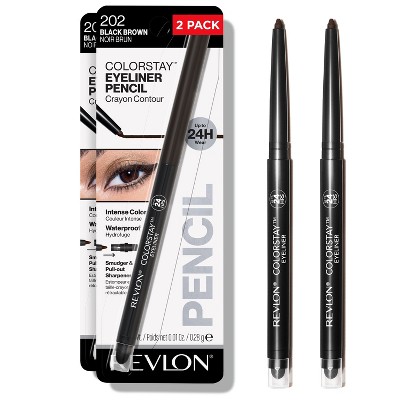 Revlon ColorStay Waterproof Eyeliner with Built-in Smudger - Blackened Brown - 0.01oz/2ct