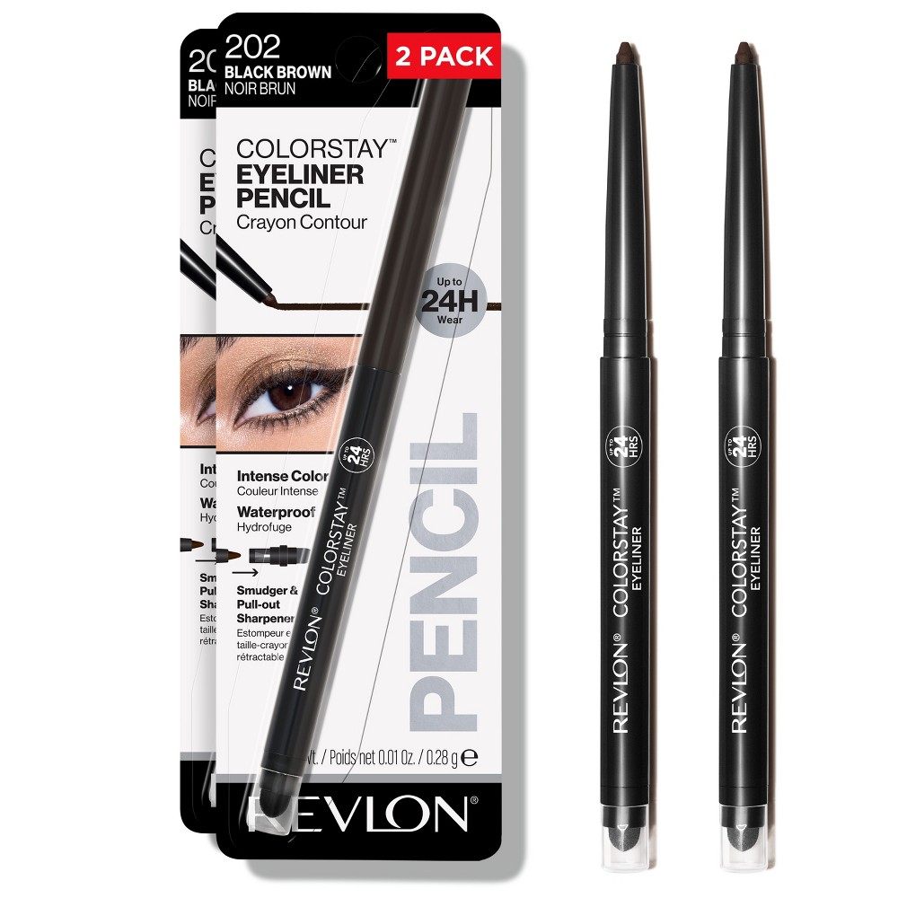 Photos - Other Cosmetics Revlon ColorStay Waterproof Eyeliner with Built-in Smudger - Blackened Bro 