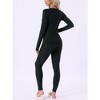 INSPIRE CHIC Women's Thermal Underwear Sets Thumbholes Long Sleeve with Leggings Winter Cold Base Layer Pajamas Set - 4 of 4
