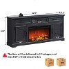 SinCiDo 70" Fireplace TV Stand, Entertainment Center w/ 30" Fireplace, Equipped w/ Remote Control & 3D Flame, Storage Cabinets & Drawers - 3 of 4