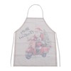 Unique Bargains Christmas Aprons Cotton Linen Beige Red White 26.77"x21.65" 1 Pcs - 4 of 4