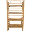 Nordlys Solid 4-Tier Bamboo Wood Bookcase Modern Design Style Living Room - 3 of 4