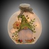 Stony Creek 4.5 Inch Gnomes Flowers Round Prelit Jar Bees Ladybugs Novelty Sculpture Lights - 2 of 3