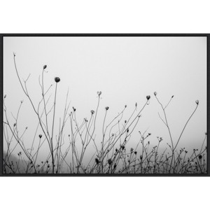 33" x 23" Autumn Grasses by Aledanda Framed Canvas Wall Art Print - Amanti Art: Modern Botanical Decor - 1 of 4