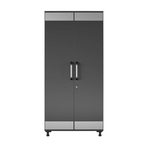 Boss Tall Storage Cabinet Gray - Room & Joy