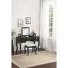 NicBex Vanity Desk with Mirror Dressing Table with Flip-top Mirror, Storage Drawers, Makeup Desk with Tufted Seat Stool for Apartment - 3 of 4