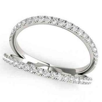 Pompeii3 1/4ct Diamond Ring Open Fashion Right Hand Split Band White Gold