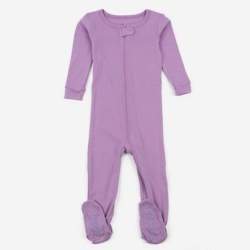 Leveret Toddler Footed Cotton Solid Classic Color Pajamas - image 1 of 4