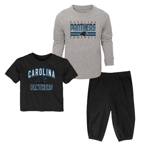 NFL Carolina Panthers Toddler Boys' 3pk Coordinate Set - 2T