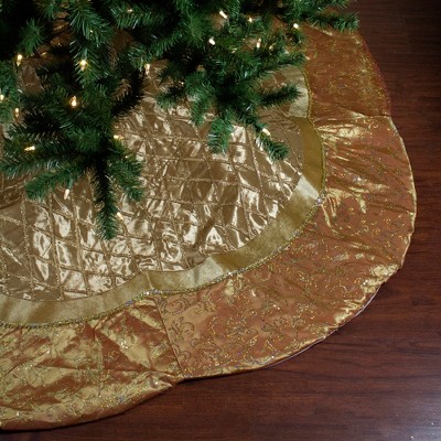 NWT Details about   Christmas Tree Skirt 50 inches The Christmas Shoppe Light Gold w/Gold 