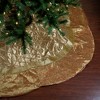 Northlight 72" Gold Quilted Christmas Tree Skirt with Iridescent Sequins - 2 of 3