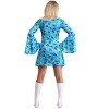 HalloweenCostumes.com Plus Size 70s Wild Flower Dress Costume for Women - 3 of 3