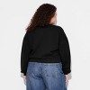 Women's New York Cropped Fleece Graphic Sweatshirt - Black - 2 of 3