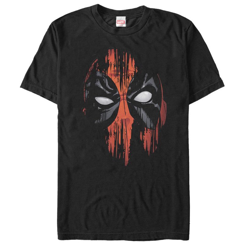 Men's Marvel Deadpool Streak Mask T-Shirt, 1 of 6