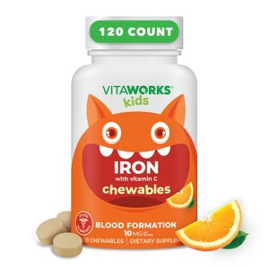 VitaWorks Kids - Iron With Vitamin C - 120 Chewables - 1 of 1