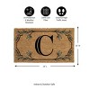 28" x 16" Monogram Coir Mat, Letter  "C" - 2 of 4