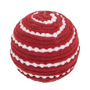 NAYSAYE Party Decoration and Accessories Christmas Ball Ornaments Set of 12 for Christmas Tree Decorations, Red, 3.9"*3.9"*0.1" - 1 of 4