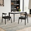 Grungis Dining Chairs with Faux Leather Seat,Mid Century Modern Dining Table Chairs with Solid Wood Legs,Set of 2 - 3 of 4