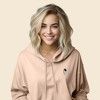 Dalix Astronaut Embroidered Fleece Cropped Hoodie Cold Fall Winter Women - 3 of 4