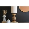 Mango Wood Table Lamp – 35" Tall with Fabric Cylinder Shade by Kalalou - 2 of 3