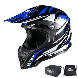 AHR H-VEN12/ H-VEN20 Offroad Full Face Motorcycle Helmet Motocross Dirt ATV DOT S/M/L/XL/XXL - 1 of 4