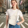 Unique Bargains PU Leather Adjustable Strap Lightweight Sling Bag 7.3" x 13.7" - 2 of 4