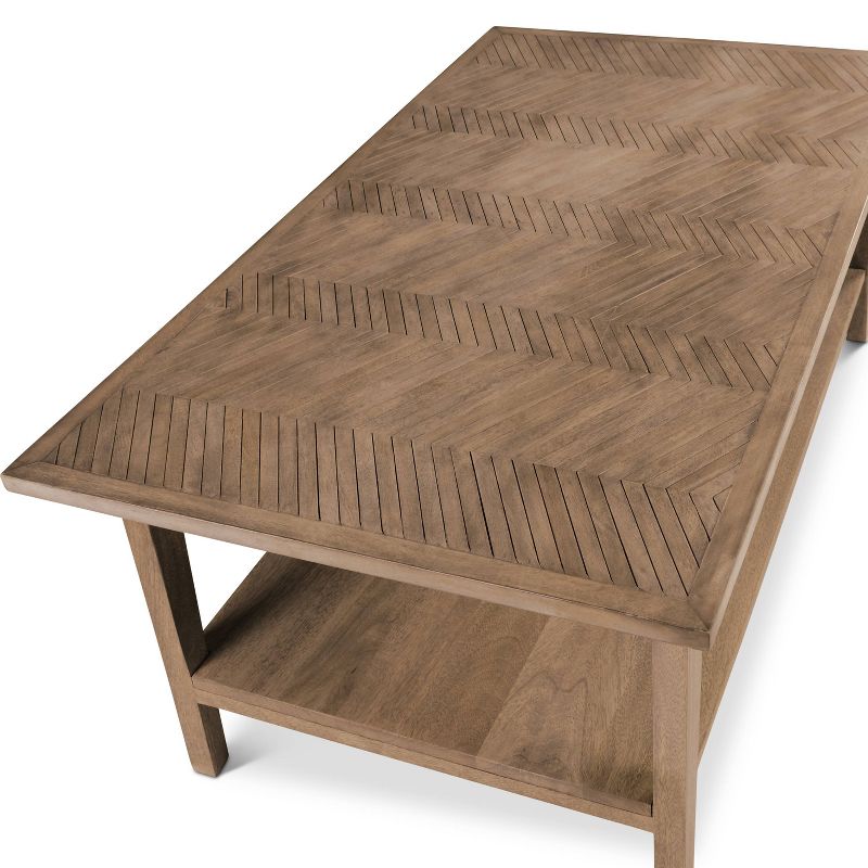 Milani Rectangle Cocktail Table Natural - Steve Silver Co., 3 of 7