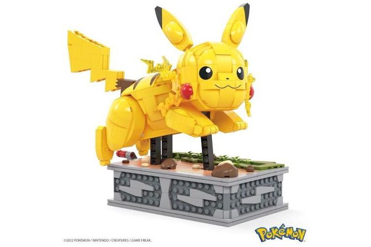 Mega Brands - MEGA Brands - Pokemon Motion Pikachu, 1092 Piece Building Toy Set, 2 of 6