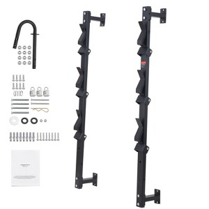 VEVOR Trimmer Rack, 3 Place Weeder Trimmer Rack, Trim Holder Trailer Rack with Zinc Alloy Password Lock, Black - 1 of 4