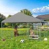 Erommy 10'x10' Outdoor Dog Kennel, Heavy Duty Large Dog Kennels with Waterproof Cover and Rotating Feeding Door - 2 of 4