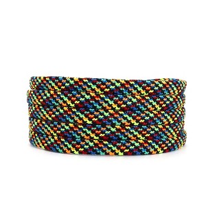 INSPIRE CHIC Polyester Fashion Shoelaces 2 Pairs 0.7cm Width - 1 of 4
