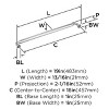 Amerock Coble Appliance Pull for Large Panels and Oversized Cabinets - 3 of 4