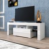 VYNXARIA Entertainment TV Stand, Large TV Stand TV Base Stand with LED Light TV Cabinet - 2 of 4