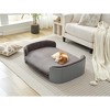Lyngins Oval Elevated Indoor Pet Bed for Dogs & Cats,Comfy L-Size Dog Sofa Bed with Removable Mattress,Cat Bed - 3 of 4
