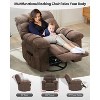 Oversized Swivel Rocker Recliner Chair, 360° Swivel Rock Recliner, Extra Wide Manual Recliners - 4 of 4