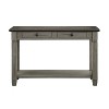 NicBex Antique Style Narrow Console Table with Storage,Entryway Table with 2 Drawers & Bottom Shelf,Foyer Table for Hallway,Living Room - 3 of 4