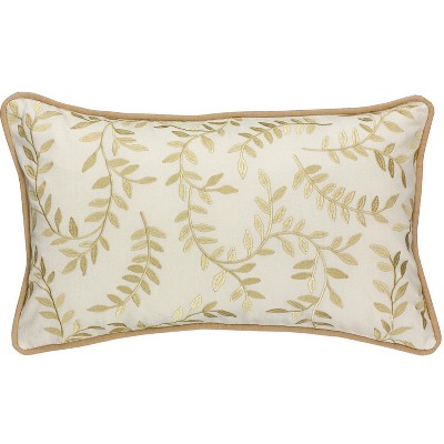 Split P Palazzo Embroidered Vine Pillow Cover 12" x 20"