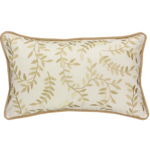 Split P Palazzo Embroidered Vine Pillow Cover 12" x 20" - 1 of 2