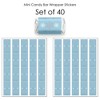 Big Dot of Happiness Winter Wonderland - Mini Candy Bar Wrapper Stickers - Snowflake Holiday Party and Winter Wedding Small Favors - 40 Count - 3 of 4