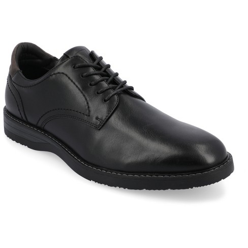 Vance Co. Rutger Tru Comfort Foam Plain Toe Hybrid Dress Shoe, Black 14 ...