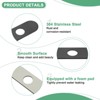 Unique Bargains 304 Stainless Steel Rust Corrosion Resistant Faucet Escutcheons 1 Pc - 2 of 4
